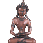 Pure Brass Meditating Buddha Statue Antique Copper Finish 13 Inch | Jaipurio